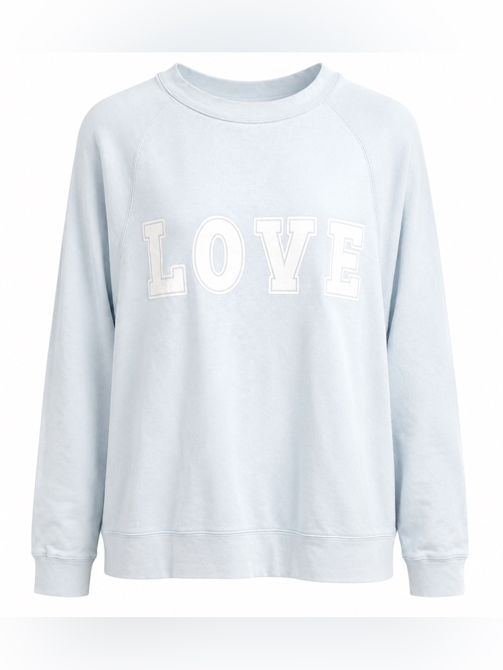 Brunette the Label x Jillian Harris Light Blue LOVE Crewneck Sweatshirt S/M